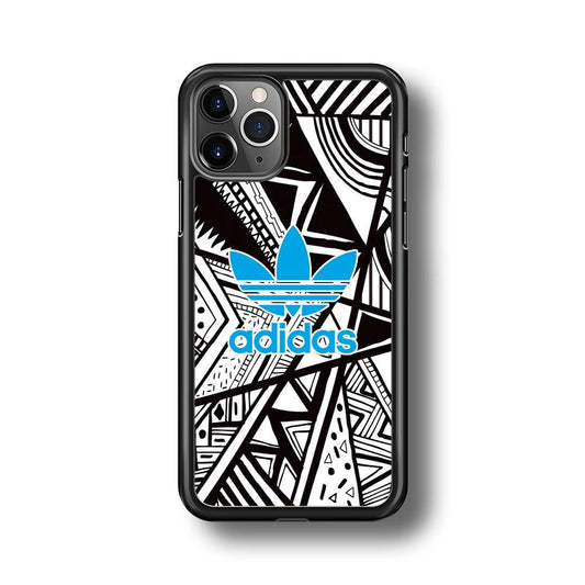 Adidas Blue Ahead iPhone 11 Pro Max Case-Rubber Black (2D Case)-Oxvistore