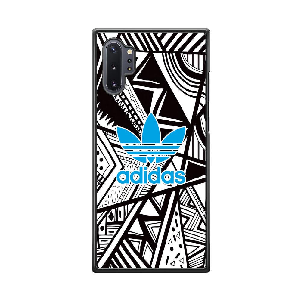 Adidas Blue Ahead Samsung Galaxy Note 10 Plus Case-Rubber Black (2D Case)-Oxvistore