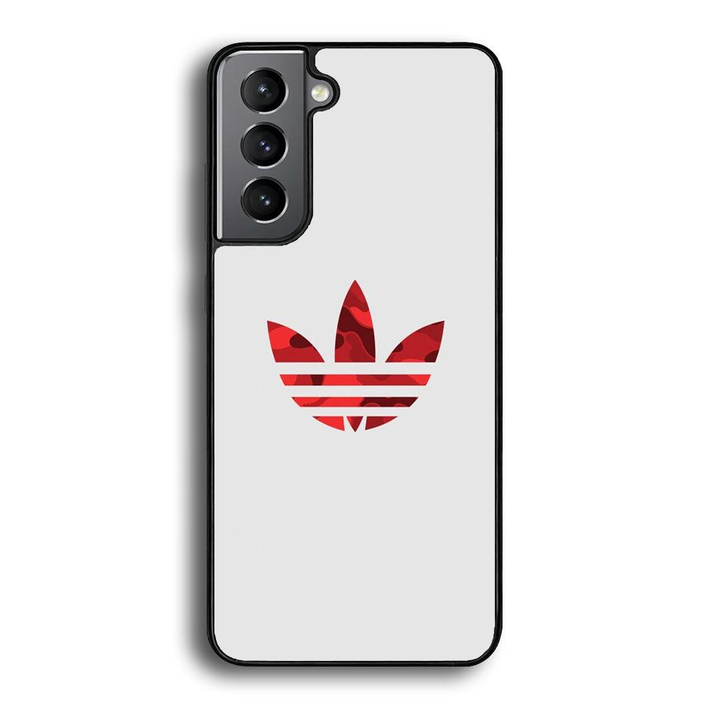 Adidas Camo Red Samsung Galaxy S22 Plus Case-Rubber Black (2D Case)-Oxvistore