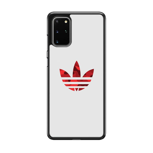 Adidas Camo Red Samsung Galaxy S20 Plus Case-Rubber Black (2D Case)-Oxvistore
