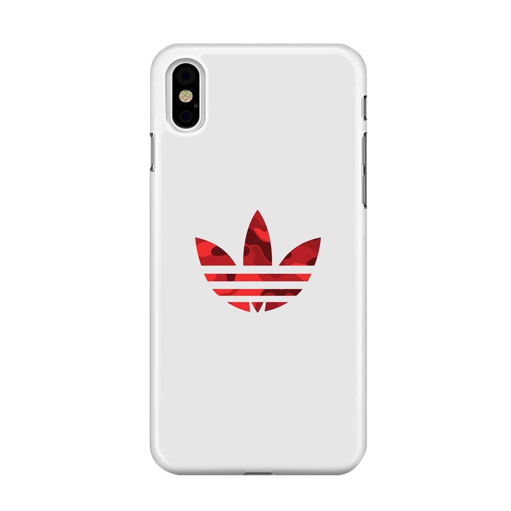 Adidas Camo Red iPhone XS Case-Oxvistore