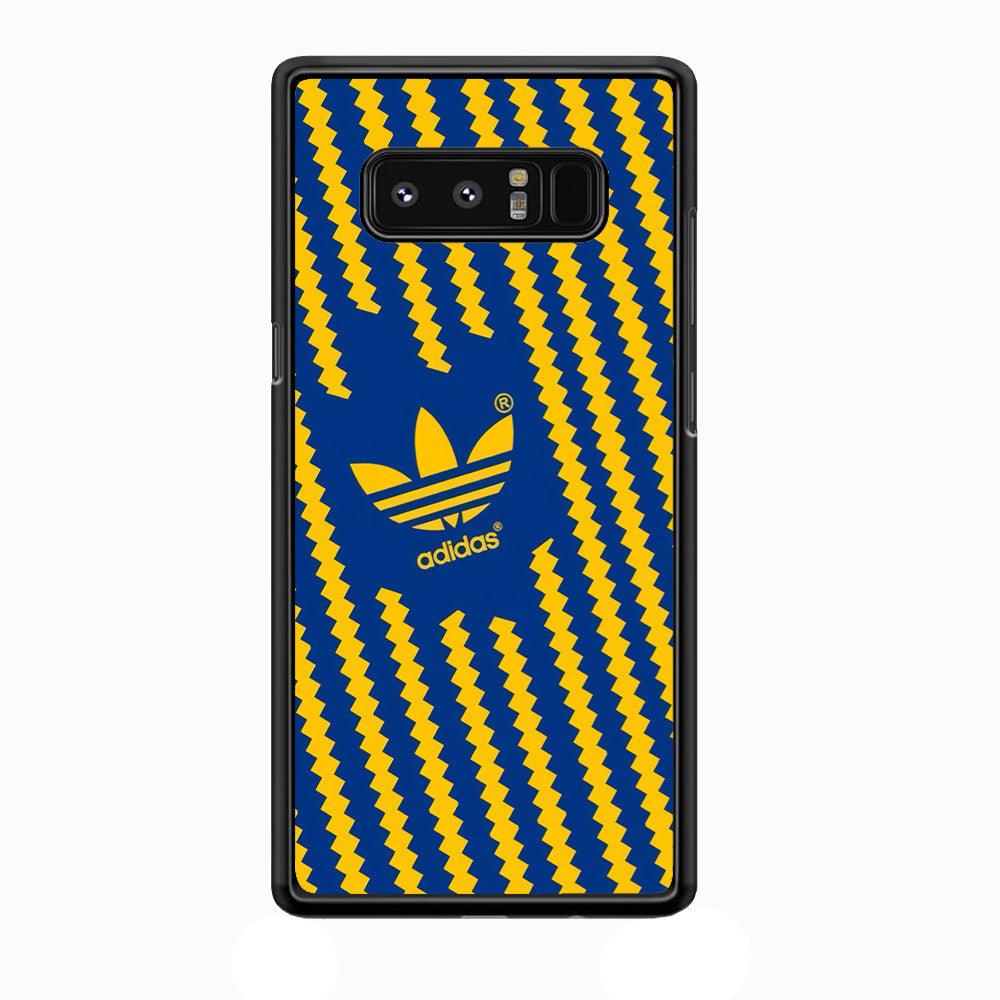 Adidas Choppy Line Samsung Galaxy Note 8 Case-Rubber Black (2D Case)-Oxvistore