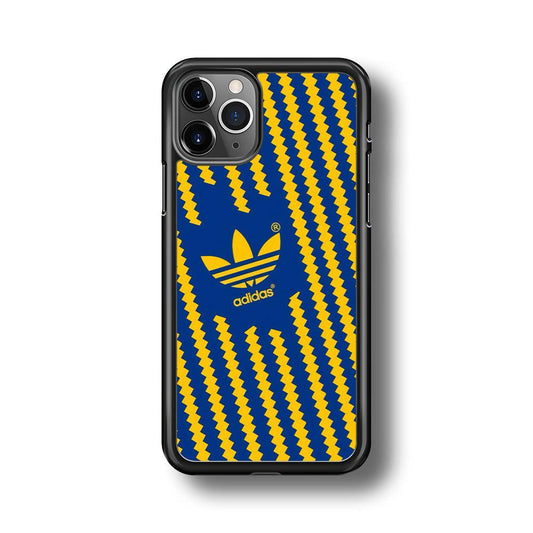 Adidas Choppy Line iPhone 11 Pro Case-Rubber Black (2D Case)-Oxvistore