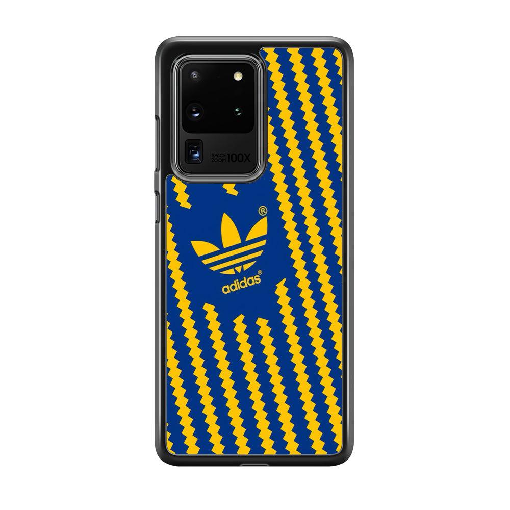 Adidas Choppy Line Samsung Galaxy S20 Ultra Case-Rubber Black (2D Case)-Oxvistore