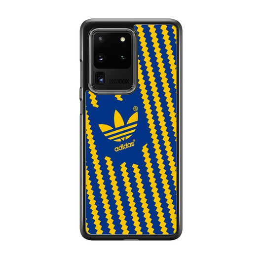 Adidas Choppy Line Samsung Galaxy S20 Ultra Case-Rubber Black (2D Case)-Oxvistore
