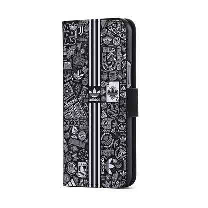 Adidas Collection Black White Flip Wallet Phone Case