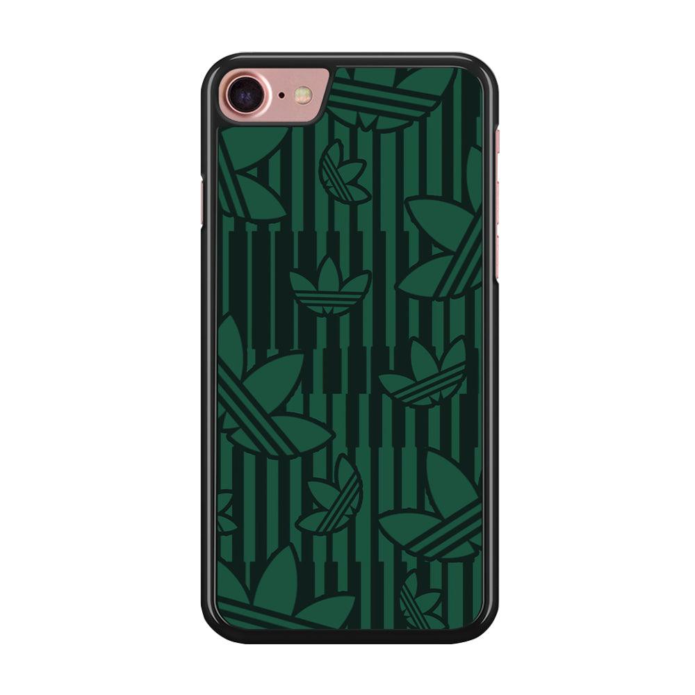 Adidas Dark Green Pattern iPhone 7 Case-Oxvistore