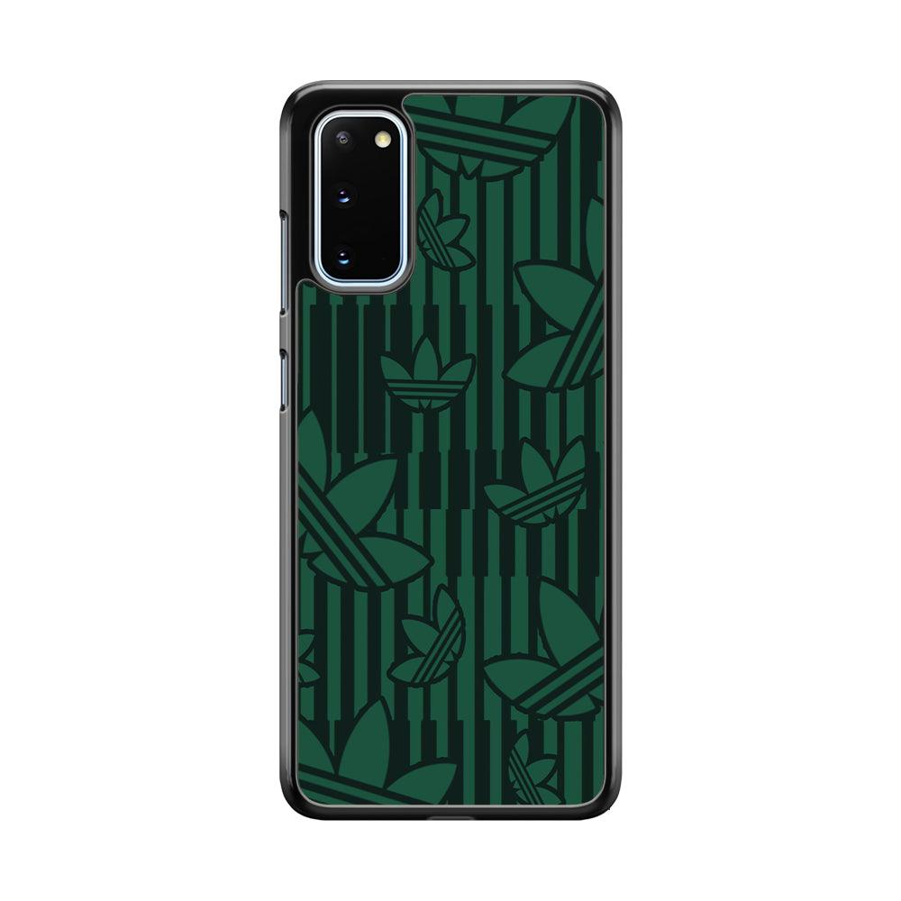 Adidas Dark Green Pattern Samsung Galaxy S20 Case-Oxvistore