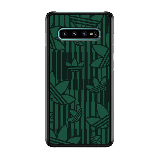 Adidas Dark Green Pattern Samsung Galaxy S10 Plus Case-Oxvistore