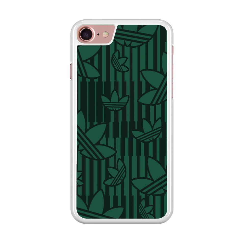 Adidas Dark Green Pattern iPhone 8 Case-Oxvistore