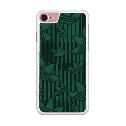 Adidas Dark Green Pattern iPhone 7 Case-Oxvistore