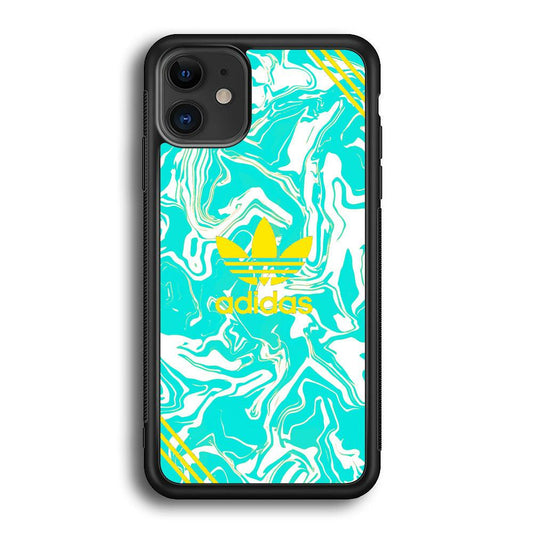 Adidas Elements iPhone 12 Case-Rubber Black (2D Case)-Oxvistore