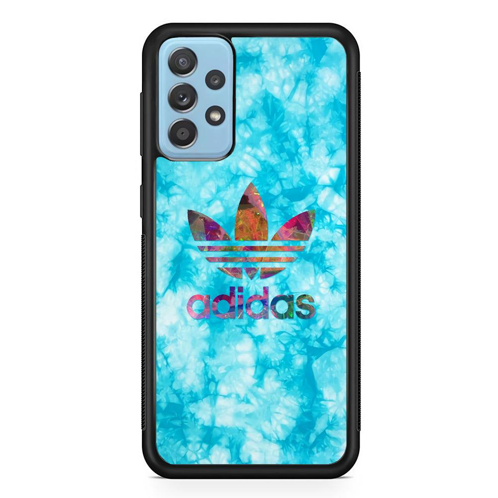 Adidas Gems Triangle Samsung Galaxy A72 Case-Rubber Black (2D Case)-Oxvistore