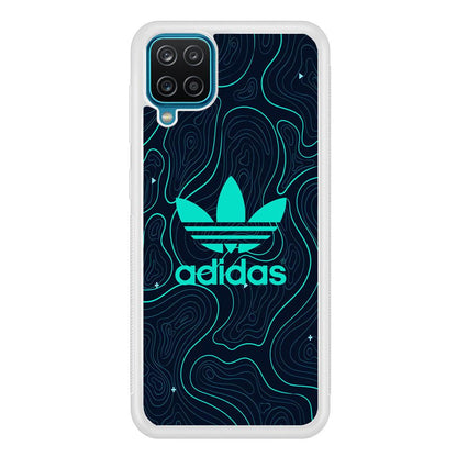 Adidas Glowing Blue Contour Samsung Galaxy A12 Case-Oxvistore