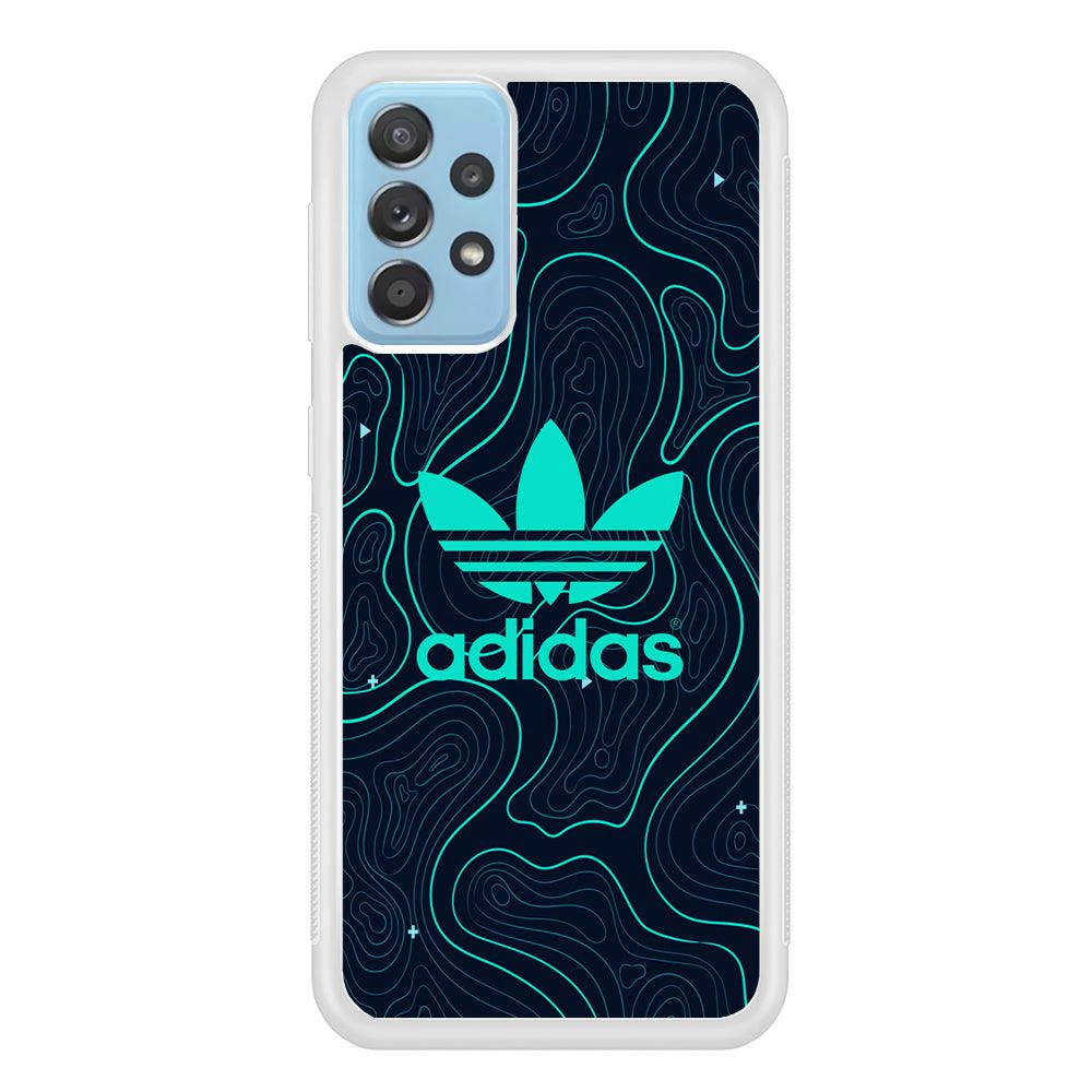 Adidas Glowing Blue Contour Samsung Galaxy A52 Case-Oxvistore