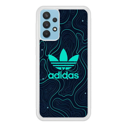 Adidas Glowing Blue Contour Samsung Galaxy A32 Case-Oxvistore