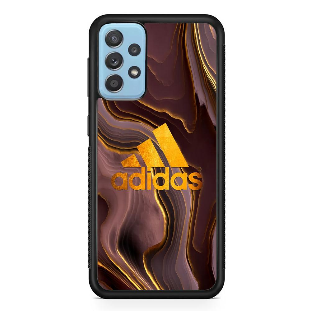 Adidas Gold Layer Samsung Galaxy A72 Case-Rubber Black (2D Case)-Oxvistore