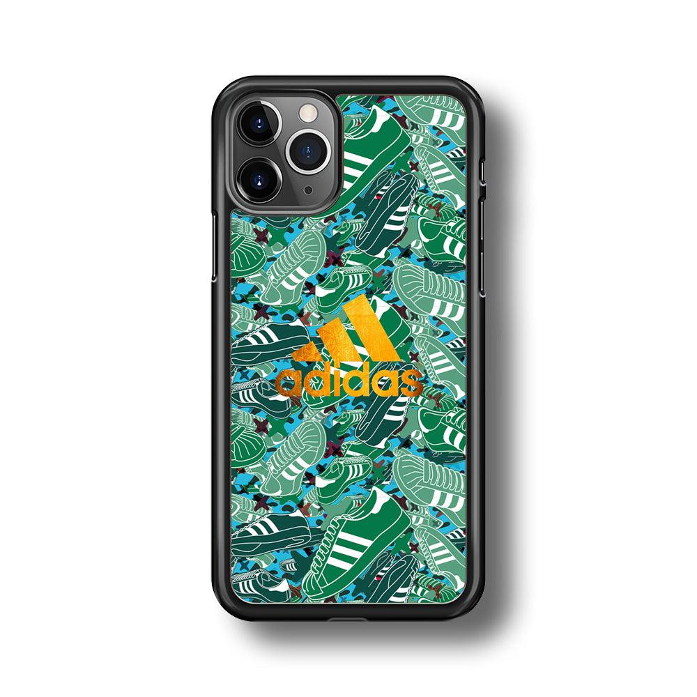 Adidas Gold Pride iPhone 11 Pro Case-Rubber Black (2D Case)-Oxvistore