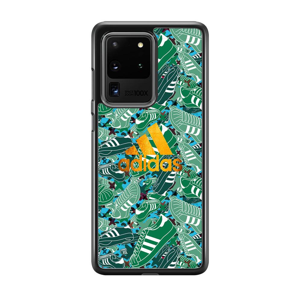 Adidas Gold Pride Samsung Galaxy S20 Ultra Case-Rubber Black (2D Case)-Oxvistore