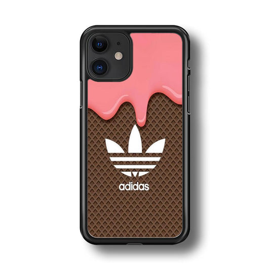 Adidas Ice Cream iPhone 11 Case-Rubber Black (2D Case)-Oxvistore