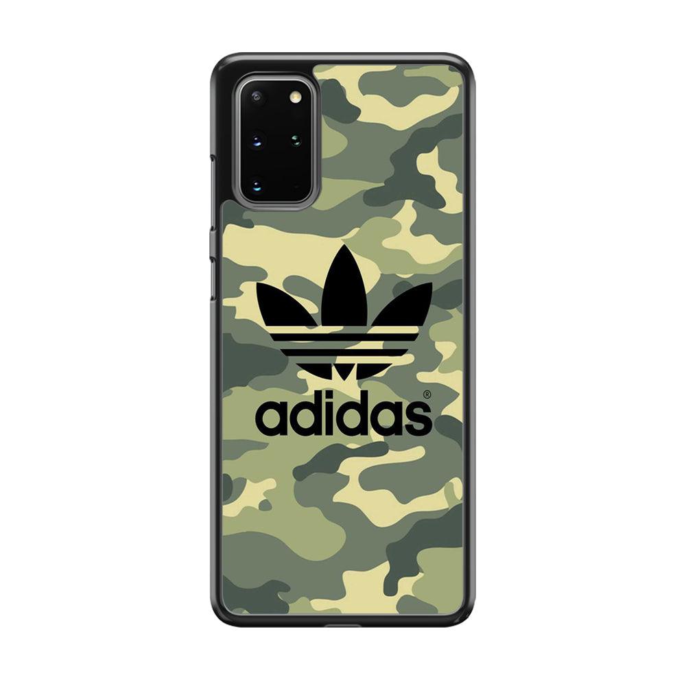 Adidas Ink Logo Samsung Galaxy S20 Plus Case-Rubber Black (2D Case)-Oxvistore