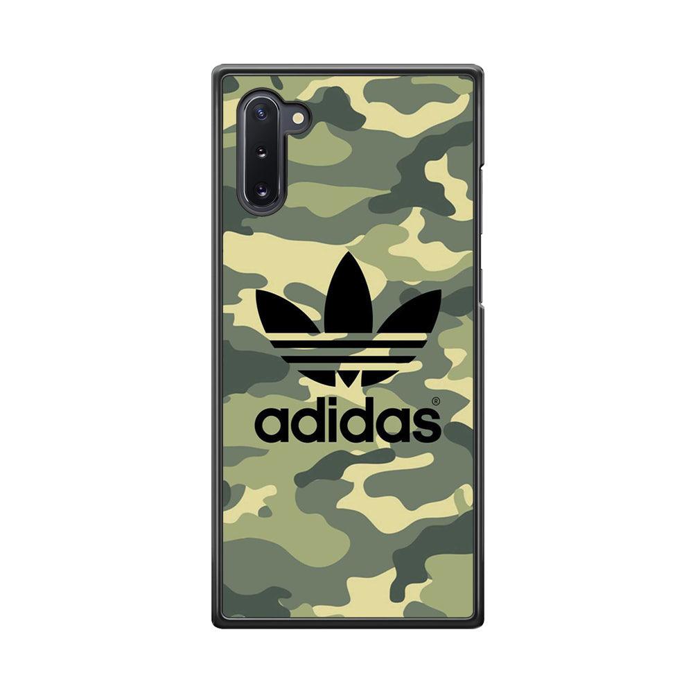 Adidas Ink Logo Samsung Galaxy Note 10 Case-Rubber Black (2D Case)-Oxvistore
