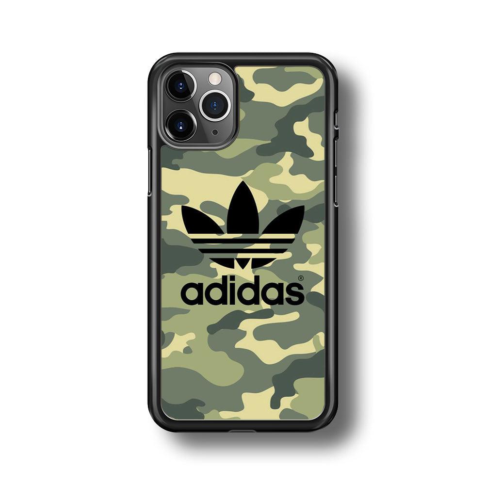 Adidas Ink Logo iPhone 11 Pro Case-Rubber Black (2D Case)-Oxvistore