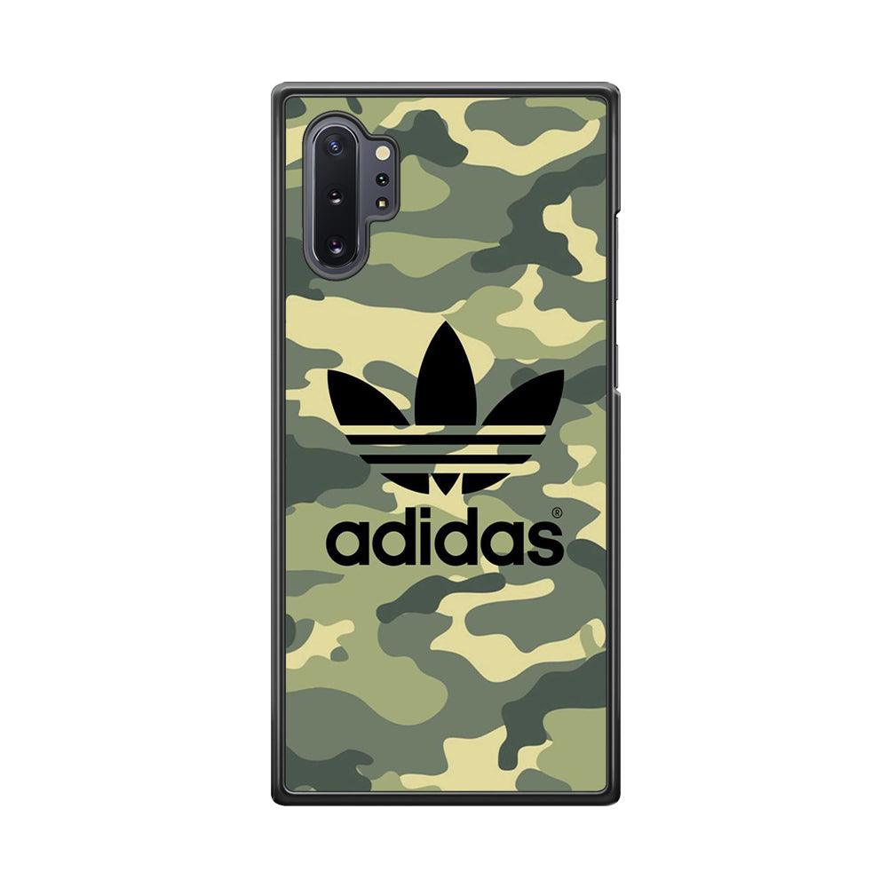 Adidas Ink Logo Samsung Galaxy Note 10 Plus Case-Rubber Black (2D Case)-Oxvistore