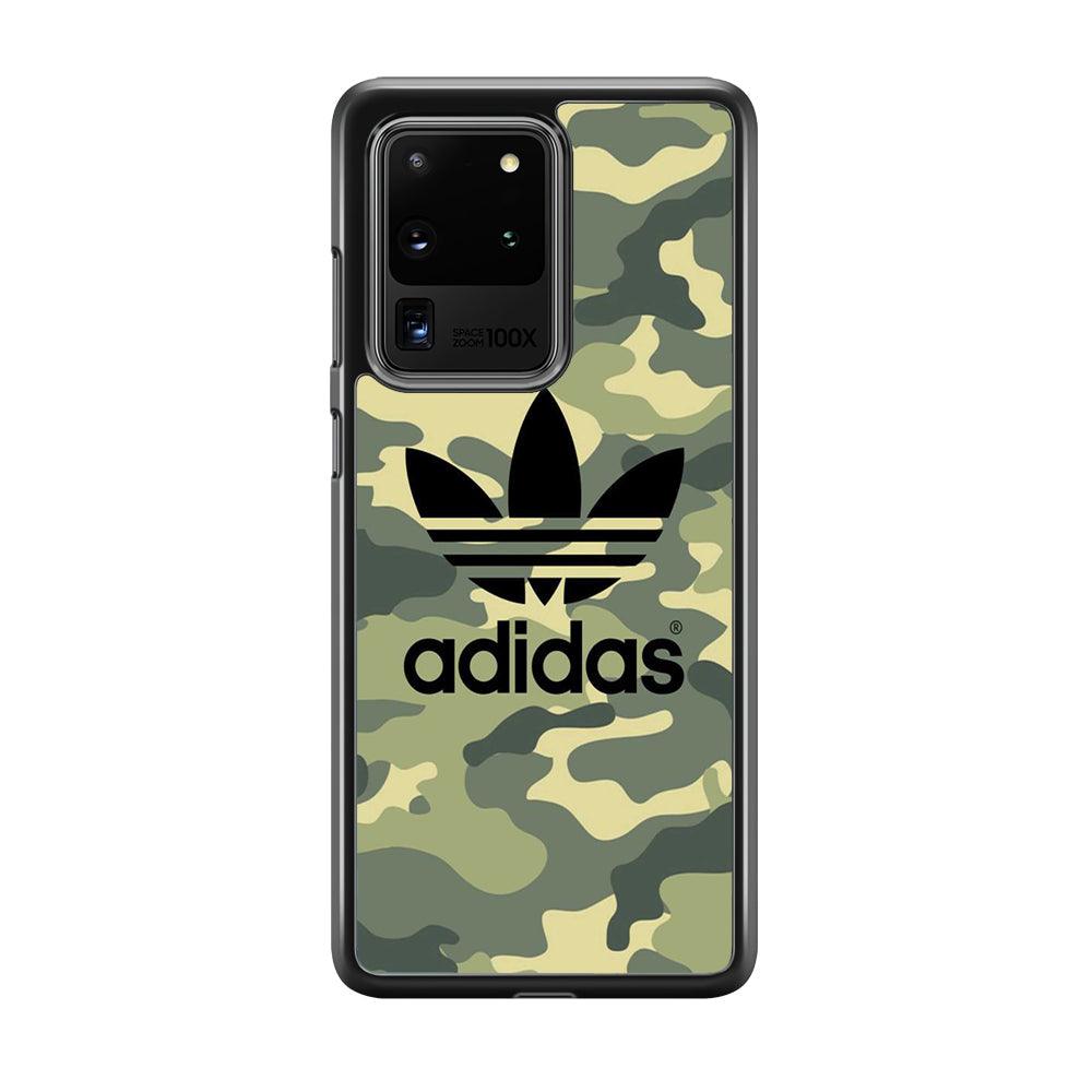 Adidas Ink Logo Samsung Galaxy S20 Ultra Case-Rubber Black (2D Case)-Oxvistore