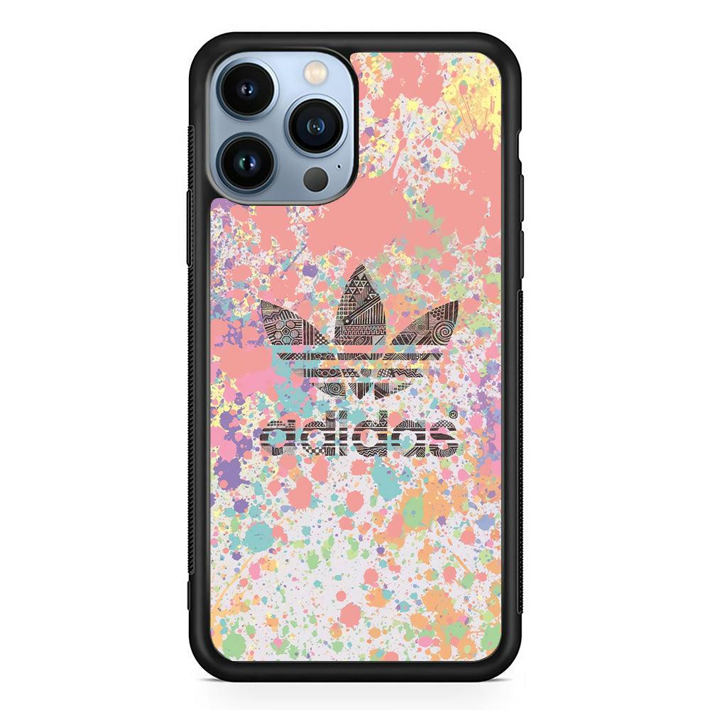 Adidas Insignia of Diversity iPhone 14 Pro Case-Rubber Black (2D Case)-Oxvistore