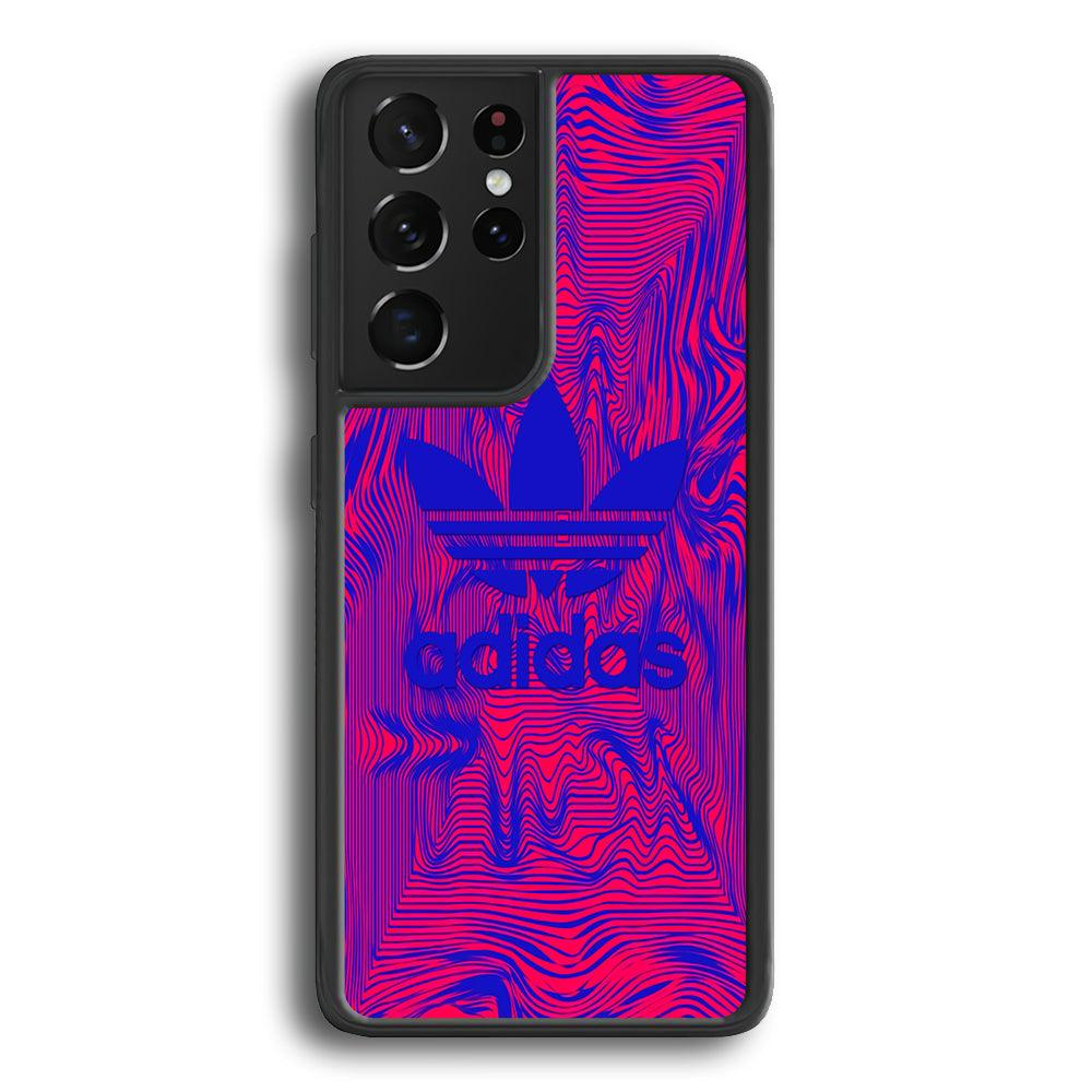 Adidas Line Sketch Samsung Galaxy S23 Ultra Case-Rubber Black (2D Case)-Oxvistore