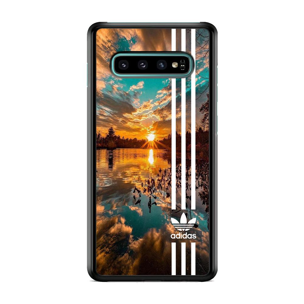 Adidas Line and Sunset Samsung Galaxy S10 Case-Oxvistore