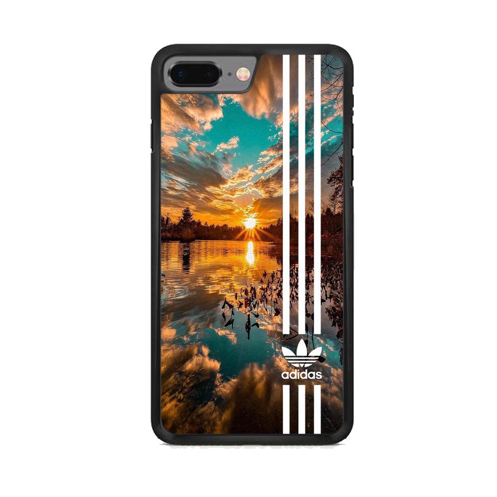 Adidas Line and Sunset iPhone 8 Plus Case-Oxvistore