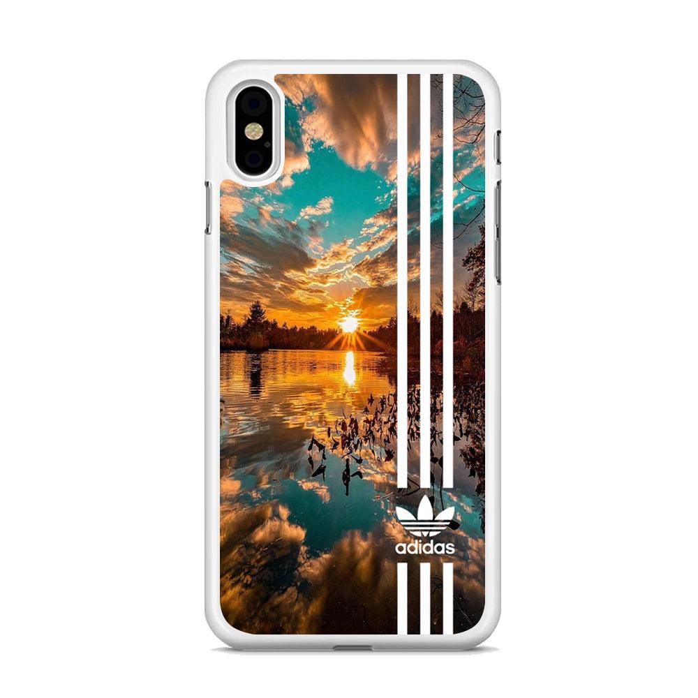 Adidas Line and Sunset iPhone XS Case-Oxvistore