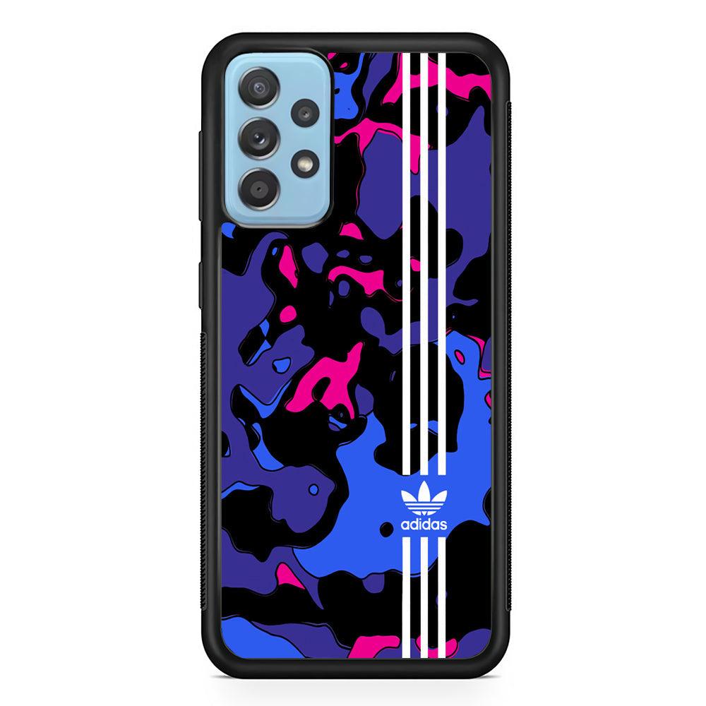Adidas Line in Abstract Samsung Galaxy A72 Case-Rubber Black (2D Case)-Oxvistore