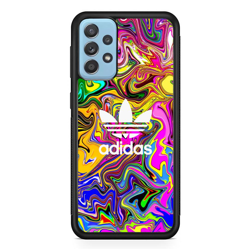 Adidas Liquid Color Melt Samsung Galaxy A72 Case-Rubber Black (2D Case)-Oxvistore