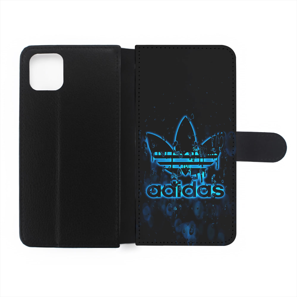 Adidas Logo Alien Blue Flip Wallet Phone Case