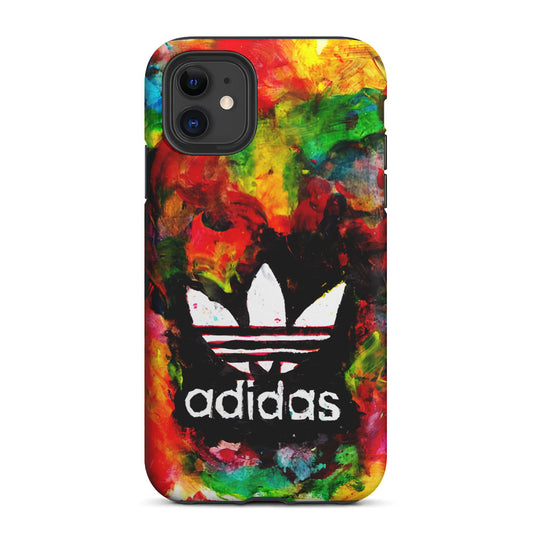 Adidas Logo Colorful Painting 2 in 1 Tough Phone Case