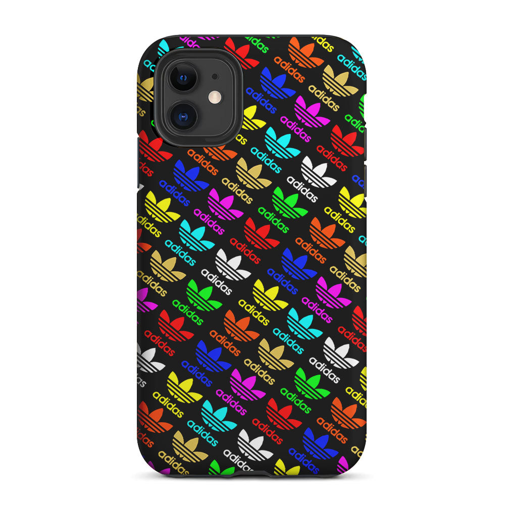 Adidas Logo Colorful Pattern 2 in 1 Tough Phone Case