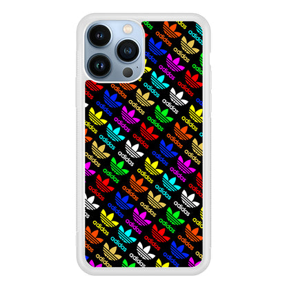 Adidas Logo Colorful Pattern 2D Rubber Phone Case