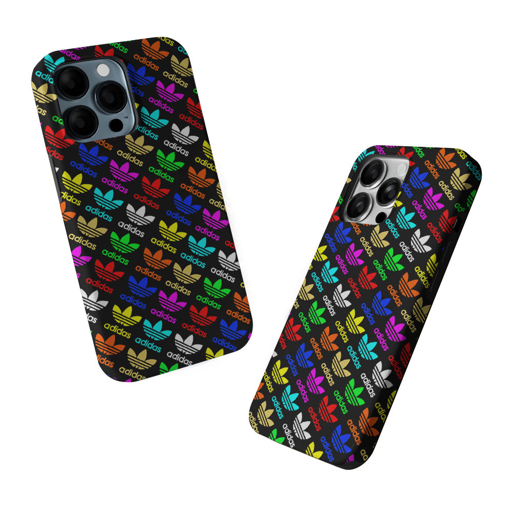 Adidas Logo Colorful Pattern 2 in 1 Tough Phone Case