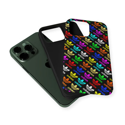 Adidas Logo Colorful Pattern 2 in 1 Tough Phone Case