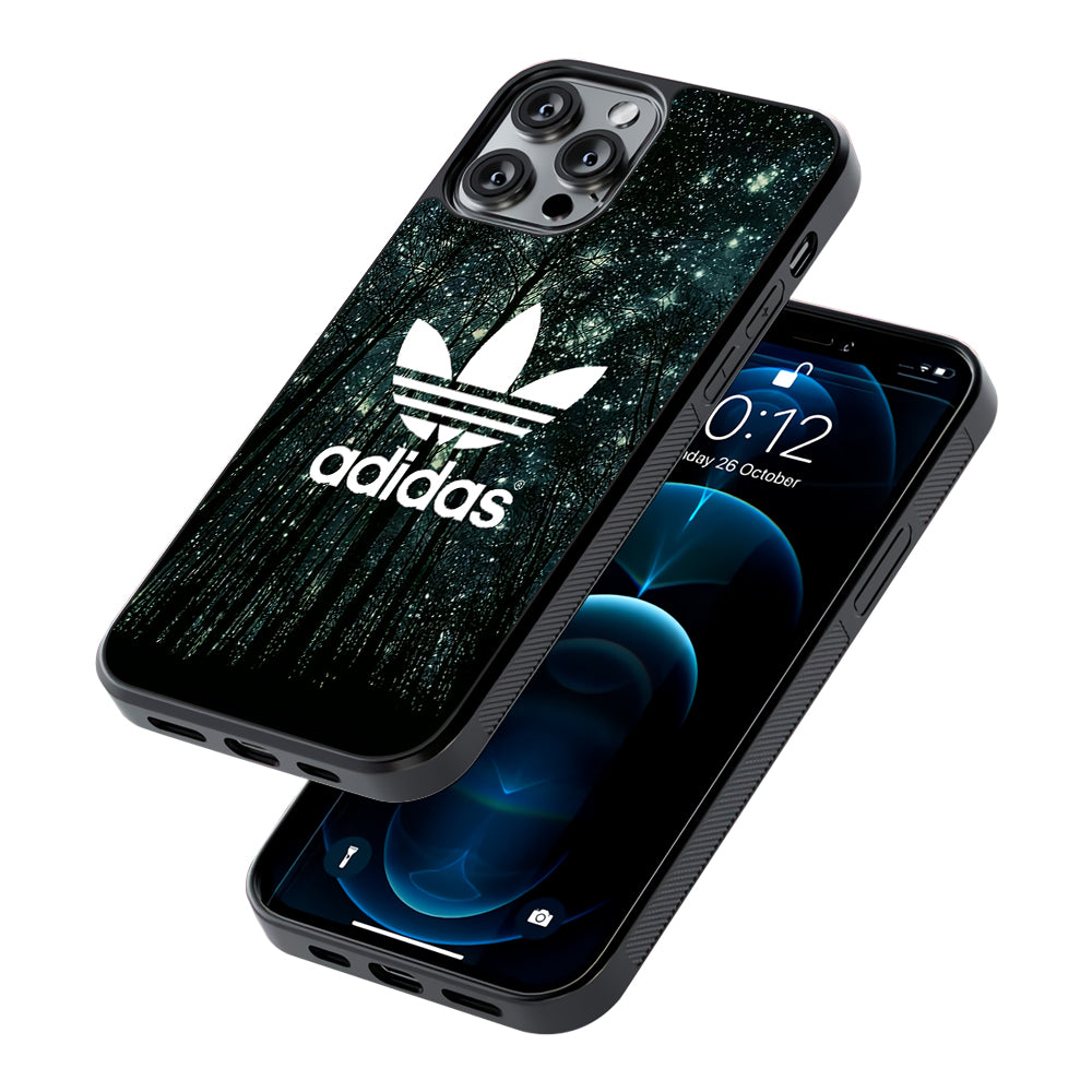 Adidas Logo Night Forest 2D Rubber Phone Case