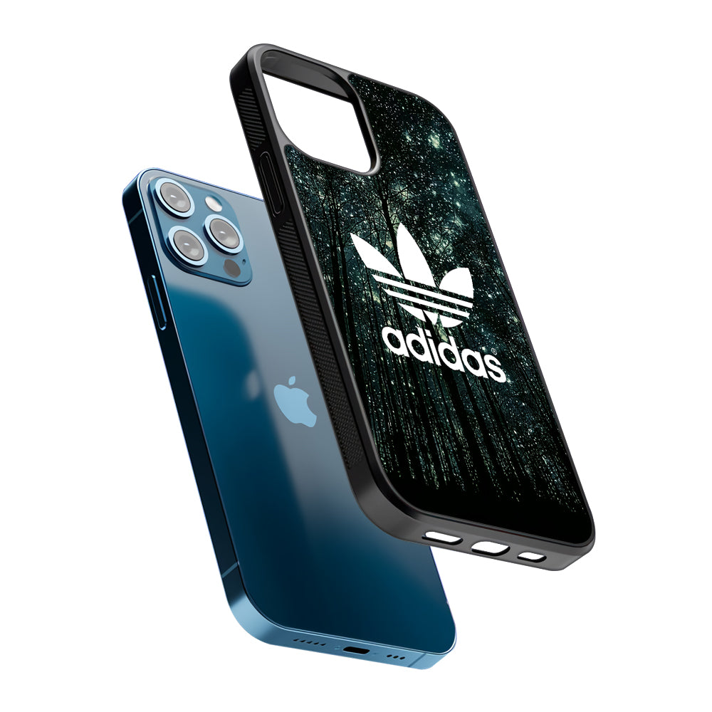 Adidas Logo Night Forest 2D Rubber Phone Case