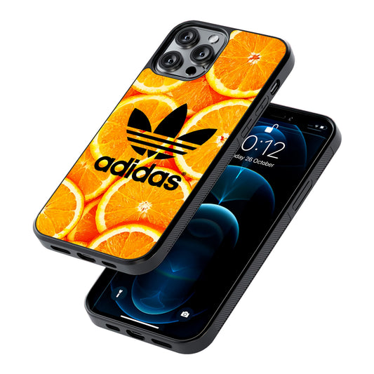 Adidas Logo Orange Fruits 2D Rubber Phone Case