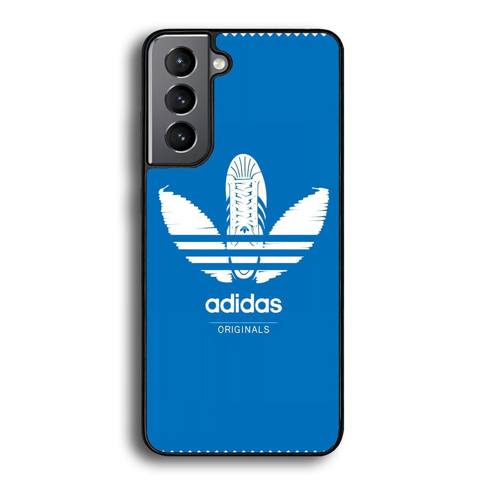 Adidas Logo Originals Samsung Galaxy S24 Case-Rubber Black (2D Case)-Oxvistore