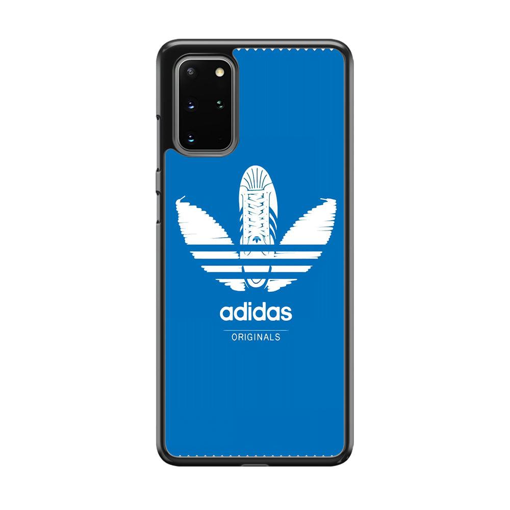 Adidas Logo Originals Samsung Galaxy S20 Plus Case-Rubber Black (2D Case)-Oxvistore