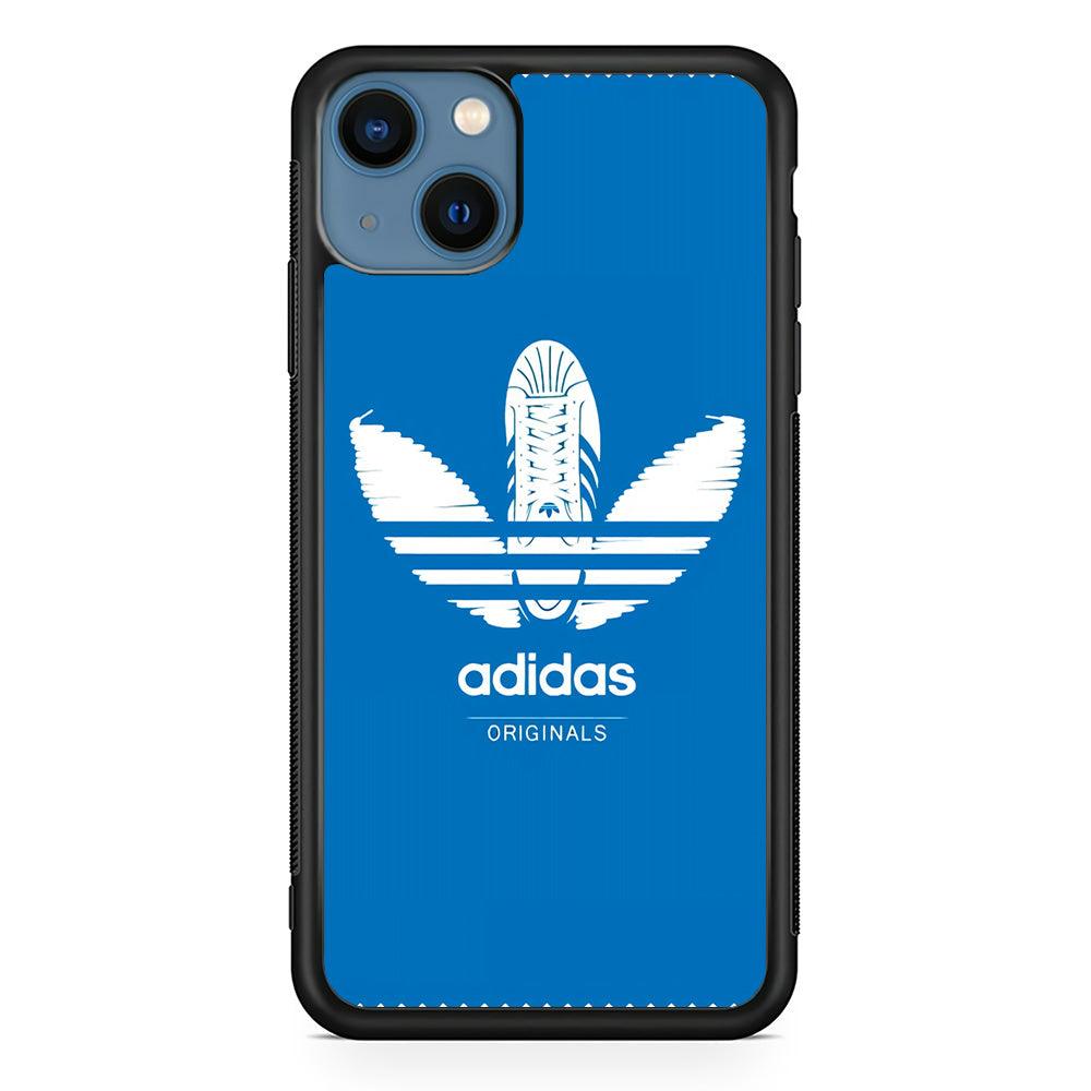 Adidas Logo Originals iPhone 14 Plus Case-Rubber Black (2D Case)-Oxvistore