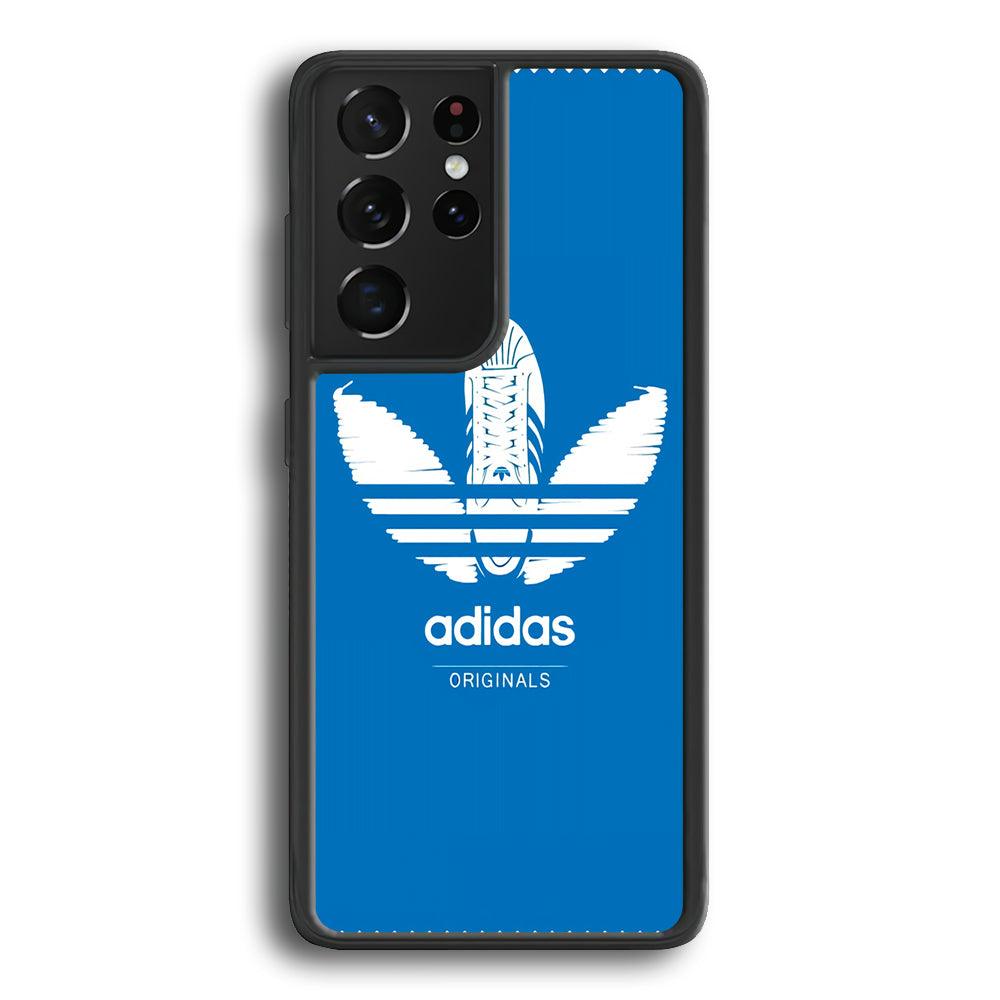 Adidas Logo Originals Samsung Galaxy S24 Ultra Case-Rubber Black (2D Case)-Oxvistore