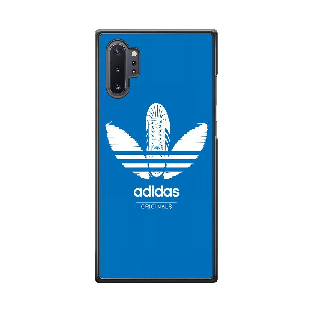 Adidas Logo Originals Samsung Galaxy Note 10 Plus Case-Rubber Black (2D Case)-Oxvistore